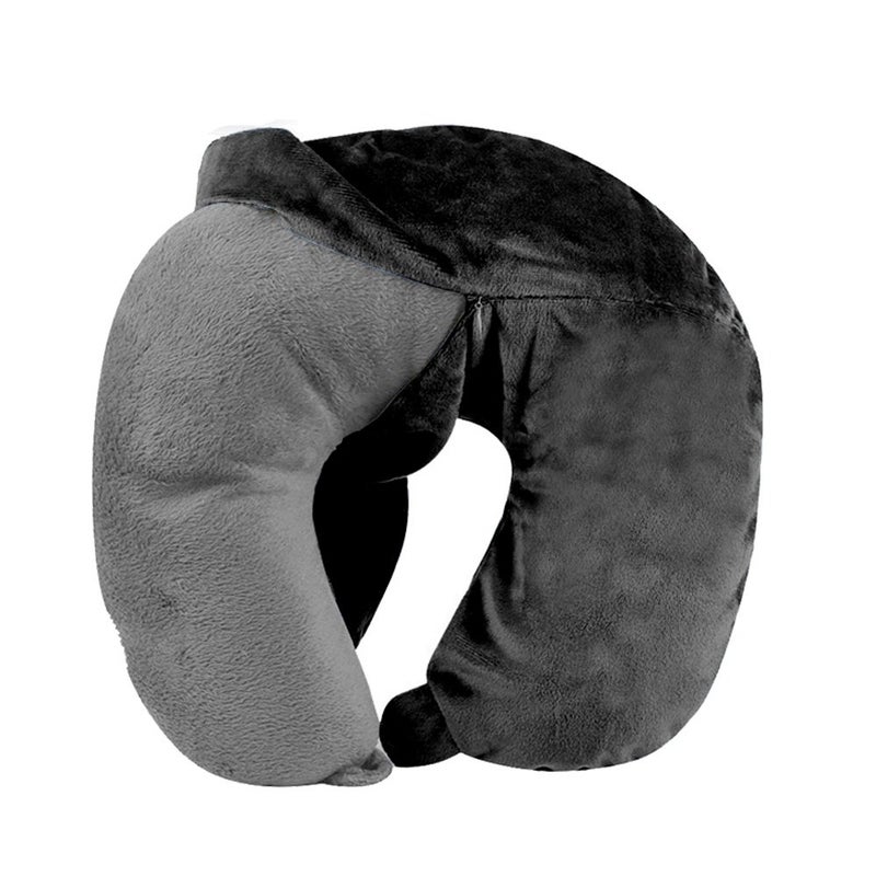 Cloudz Washable Travel Neck Pillow Cover - Black - Image 1